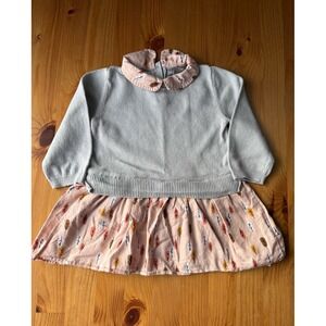 Baby GAP Preppy Collared Shirt Sweater Dress Size 12-18 Months‎